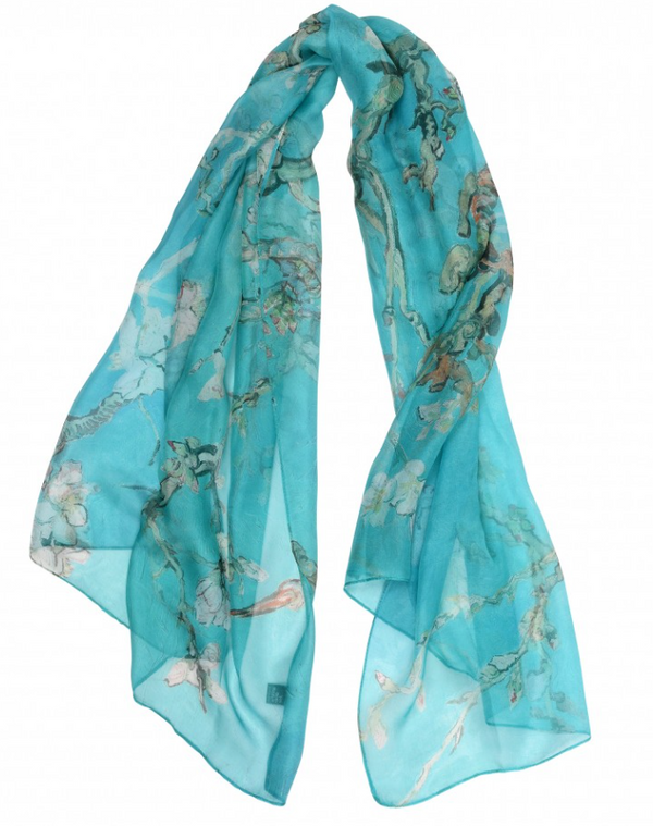 Van Gogh Silk Scarf Almond Blossom