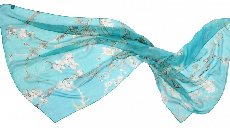 Van Gogh Silk Scarf Almond Blossom