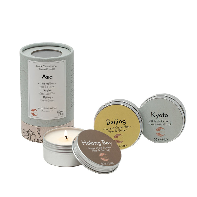 Discover Asia | 3 Travel Tin Candle Set (Canada)