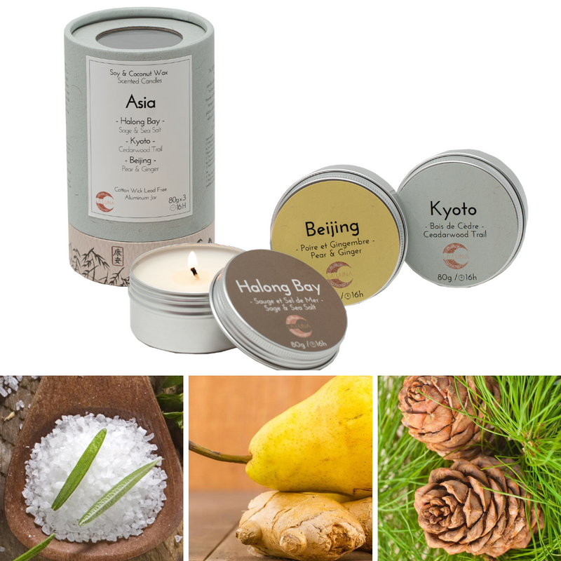 Discover Asia | 3 Travel Tin Candle Set (Canada)