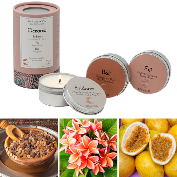 Discover Oceania | 3 Travel Tin Candle Set (Canada)