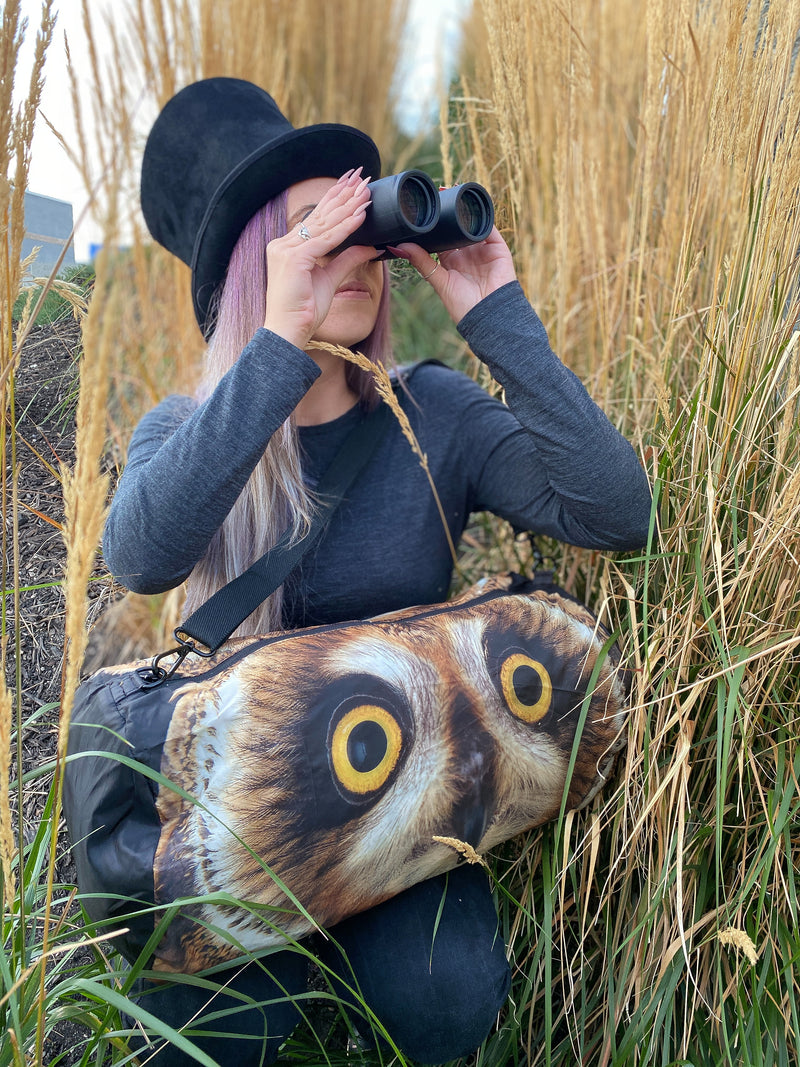 National Geographic "PhotoArk" Reversible Duffel Bag | Owl / Tiger