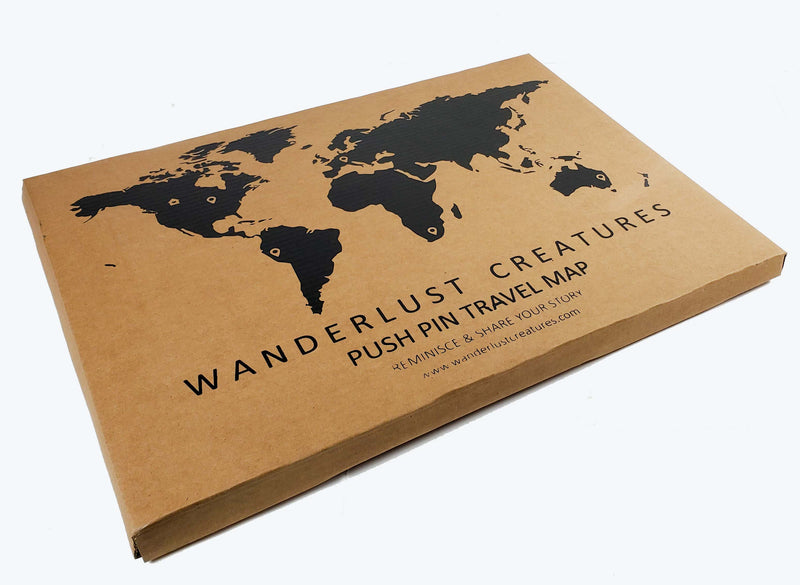 Geo Optik World Pin Map | Wood + Cork (Canada)