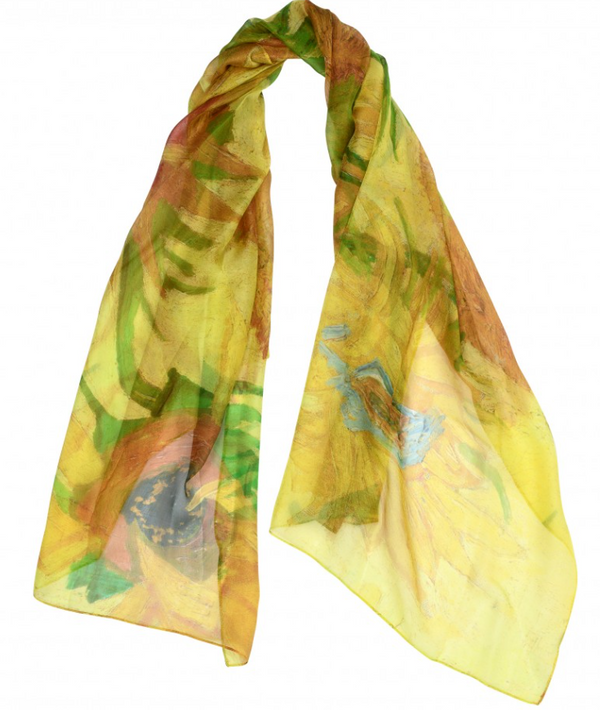 Van Gogh Silk Scarf Sunflower