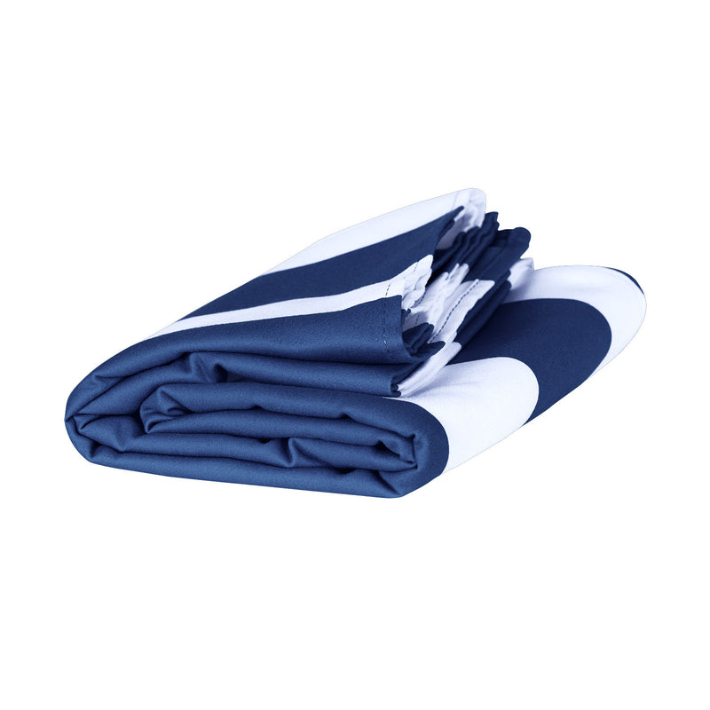 dock and bay beach towel nautical blue folded