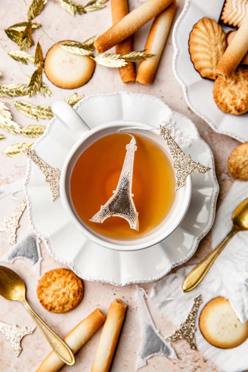 Eiffel tower tea bag