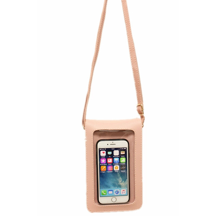 Crossbody with Touchscreen Phone Pocket | Blush