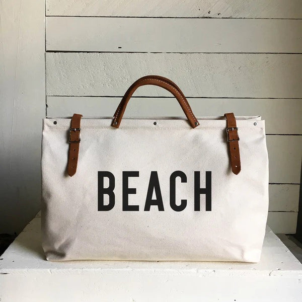 Recycled Utility Canvas Weekender Bag | BEACH (USA)