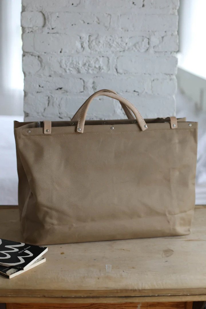 Custom Made OKANAGAN Weekender Bag | KHAKI Recycled Utility Canvas (USA)