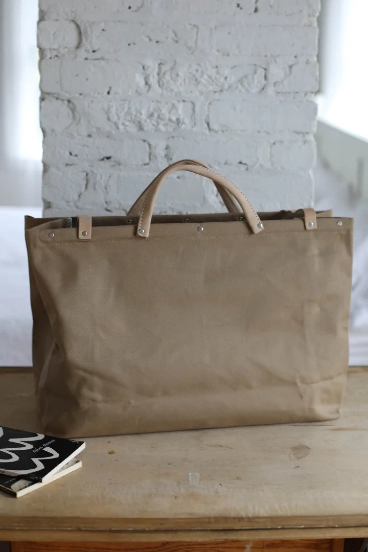 Recycled Utility Canvas Weekender Bag | OKANAGAN Khaki