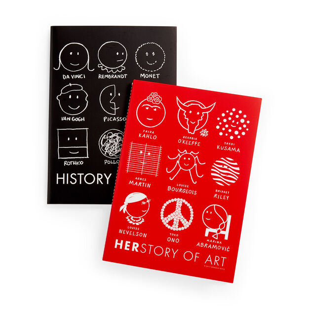 MoMA herstory of art notebook red and black