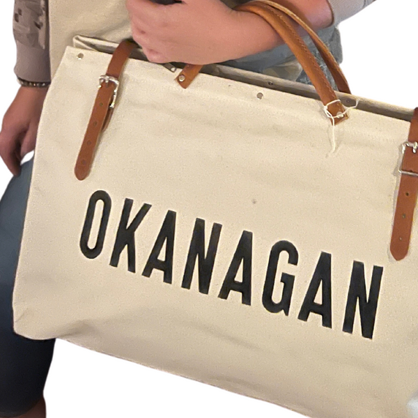 Recycled Utility Canvas Weekender Bag | OKANAGAN Beige