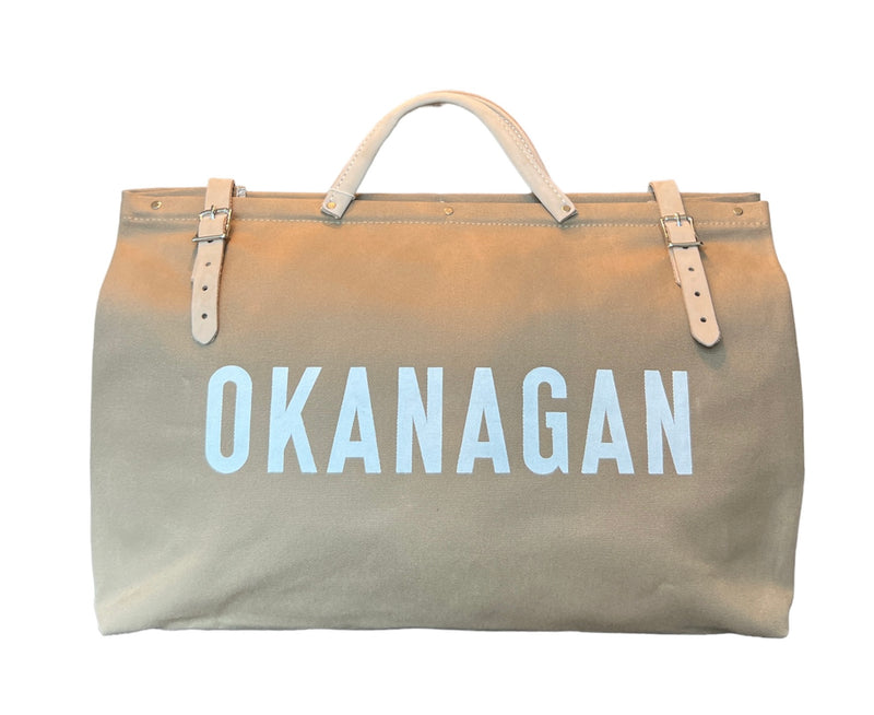 Custom Made OKANAGAN Weekender Bag | KHAKI Recycled Utility Canvas (USA)