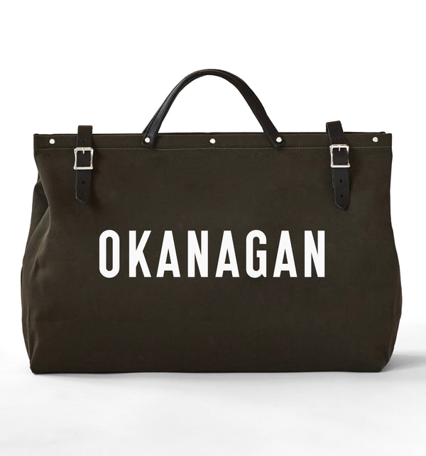 Recycled Utility Canvas Weekender Bag | OKANAGAN Dark Olive
