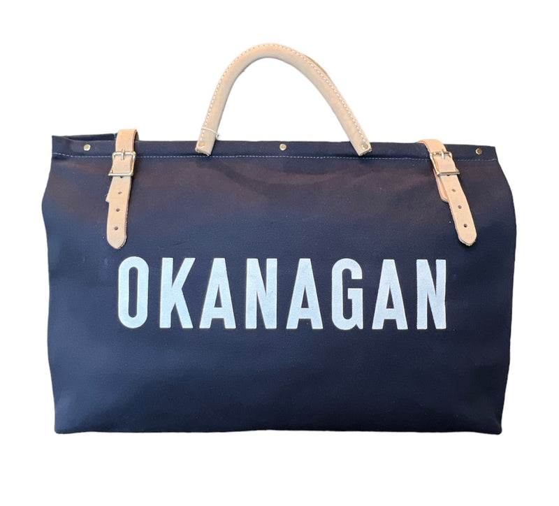 Custom Made OKANAGAN Weekender Bag | NAVY Recycled Utility Canvas (USA)