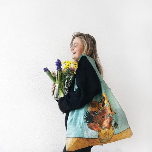 Vincent Van Gogh  Recycled Totebag | Vase with Sunflowers (Amsterdam)